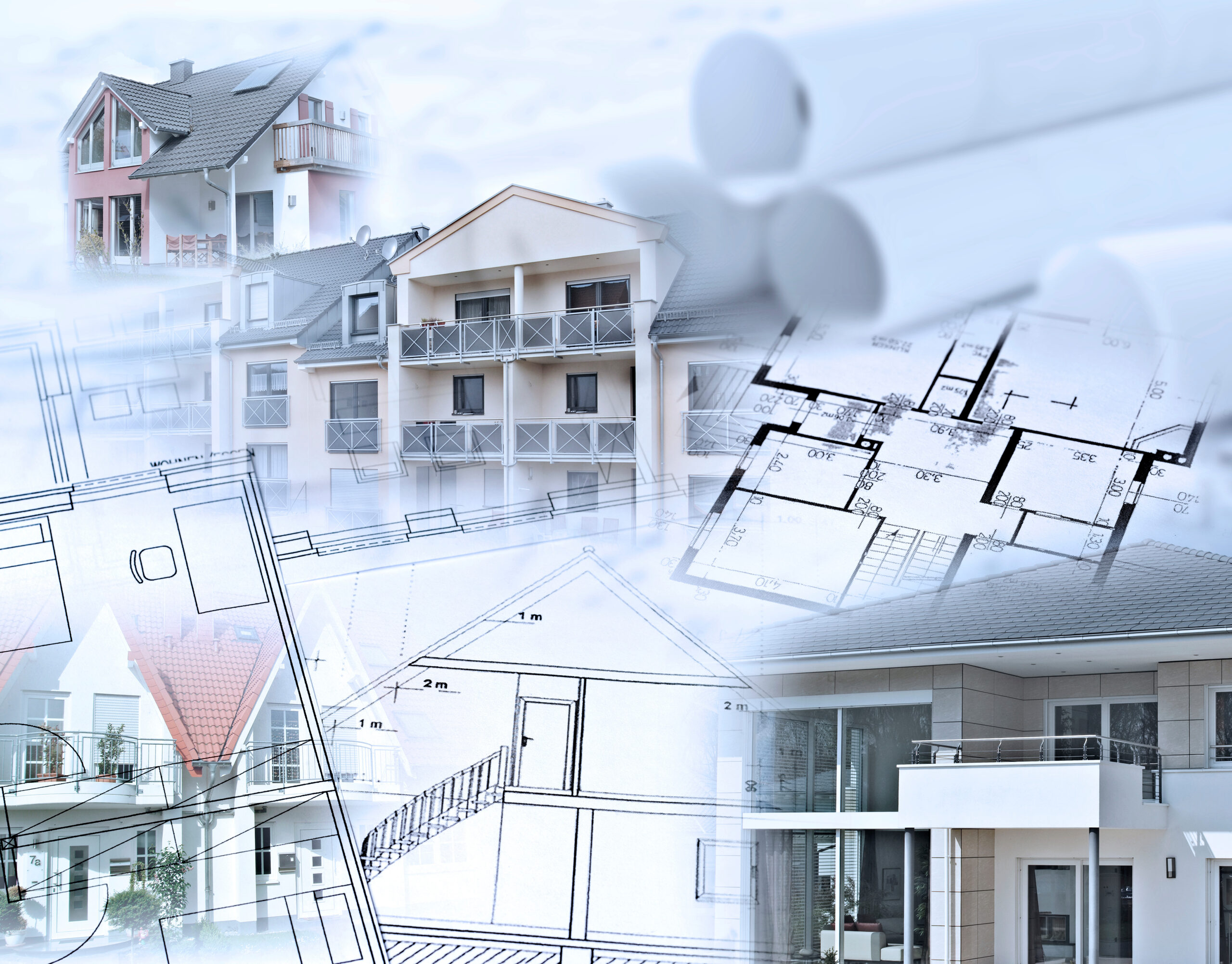 Architektur-Collage Symbolbild